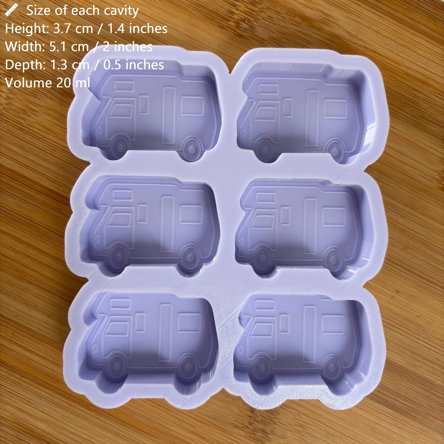 Camper Van Silicone Mold - The Crafts and Glitter Shop