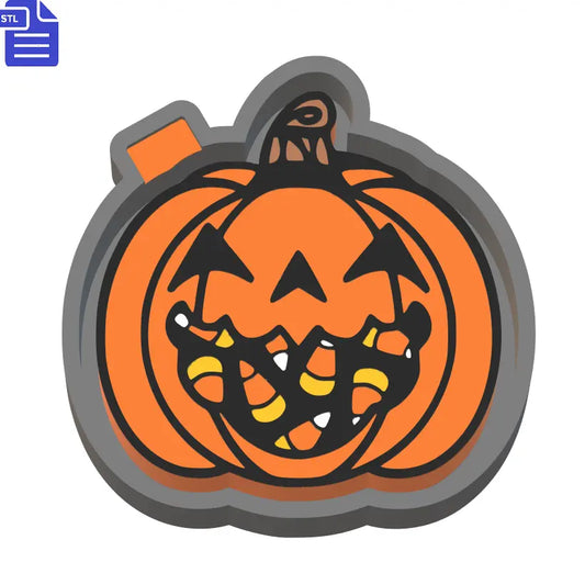 Candy Corn Pumpkin Silicone Mold Housing STL File - The Crafts and Glitter Shop