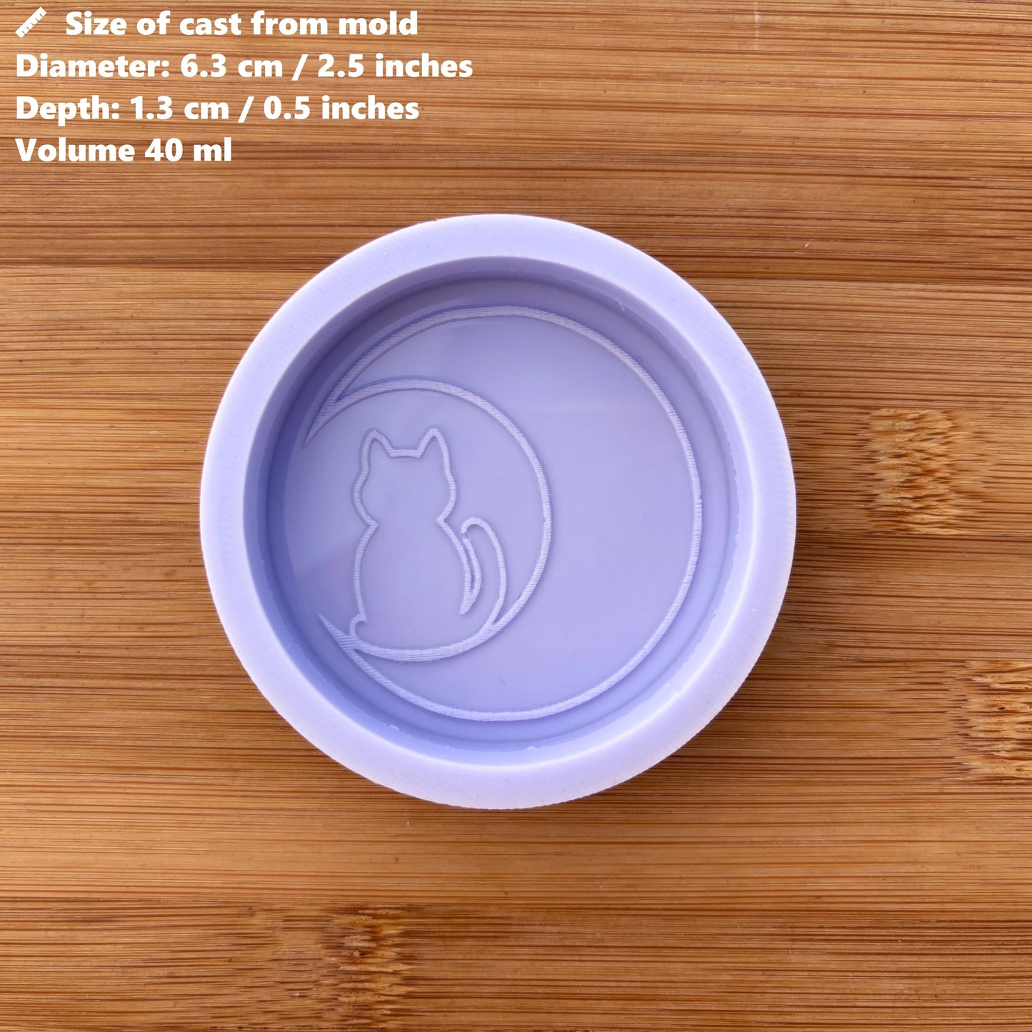 Cat Crescent Moon Silicone Mold
