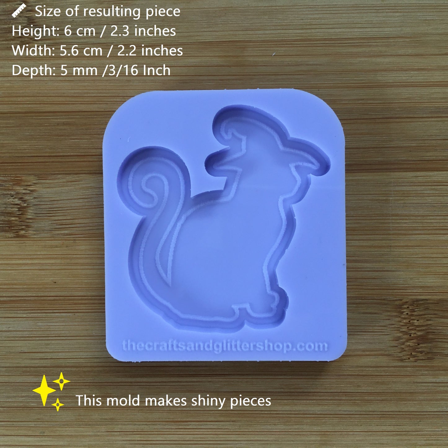 Cat With Pointy Hat Silicone Mold