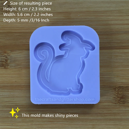 Cat With Pointy Hat Silicone Mold