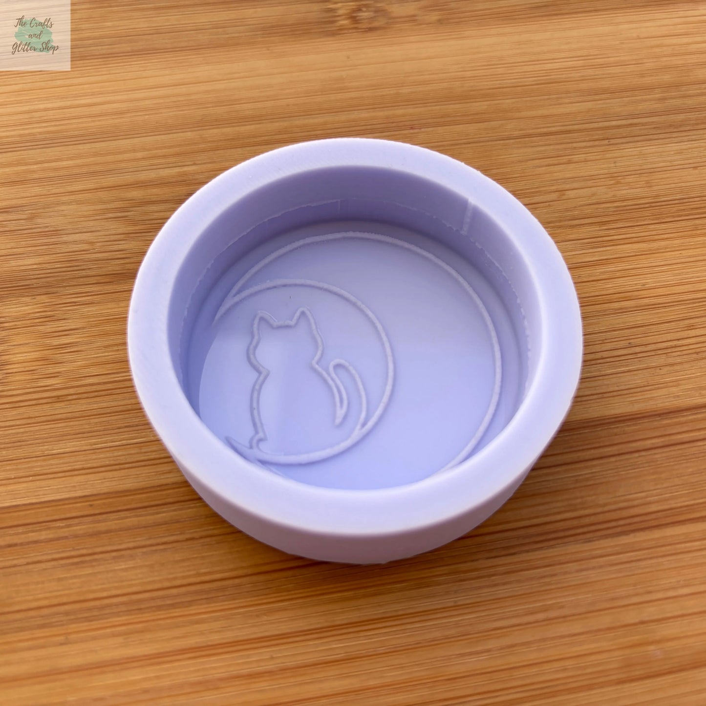 Cat on Crescent Moon Silicone Mold