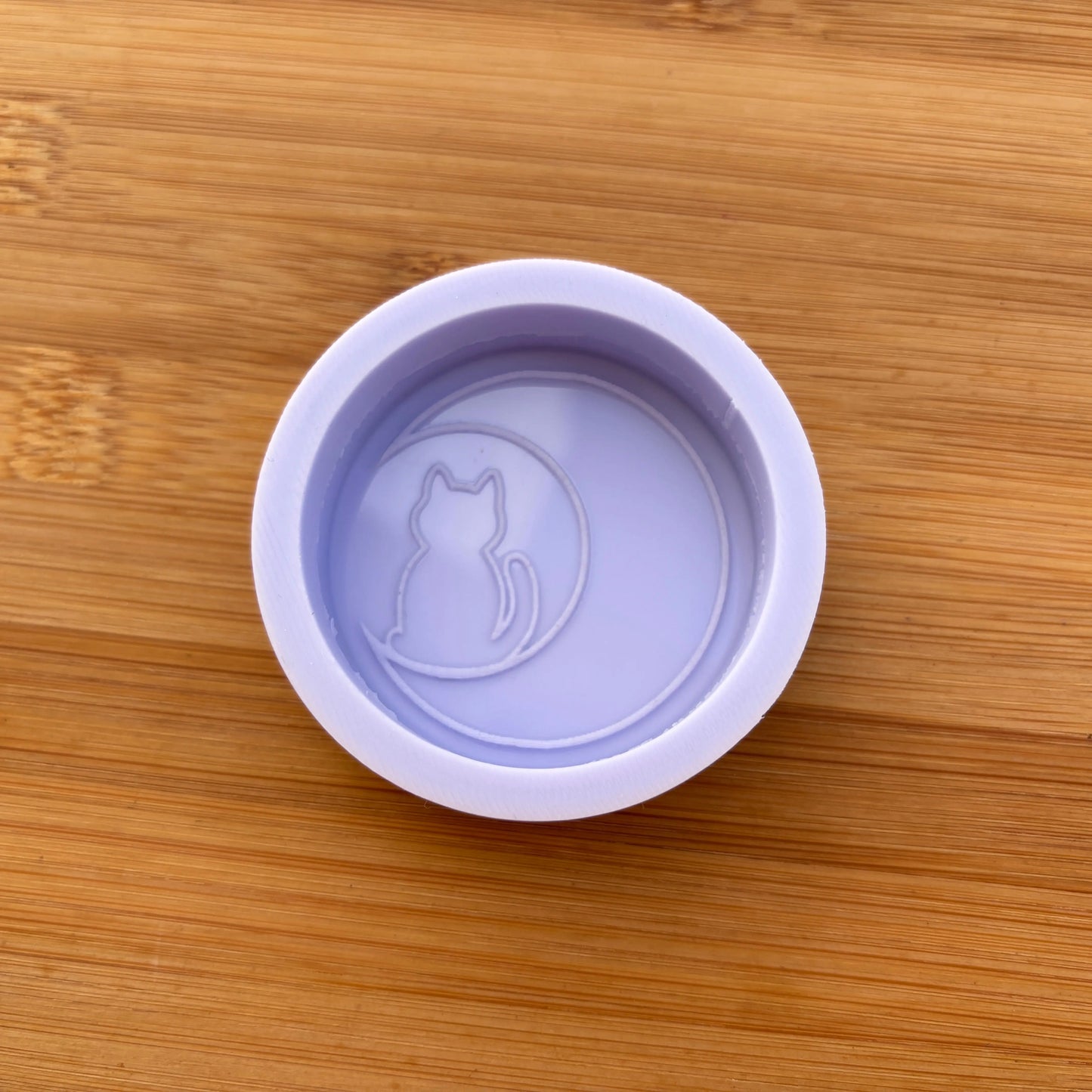 Cat on Crescent Moon Silicone Mold
