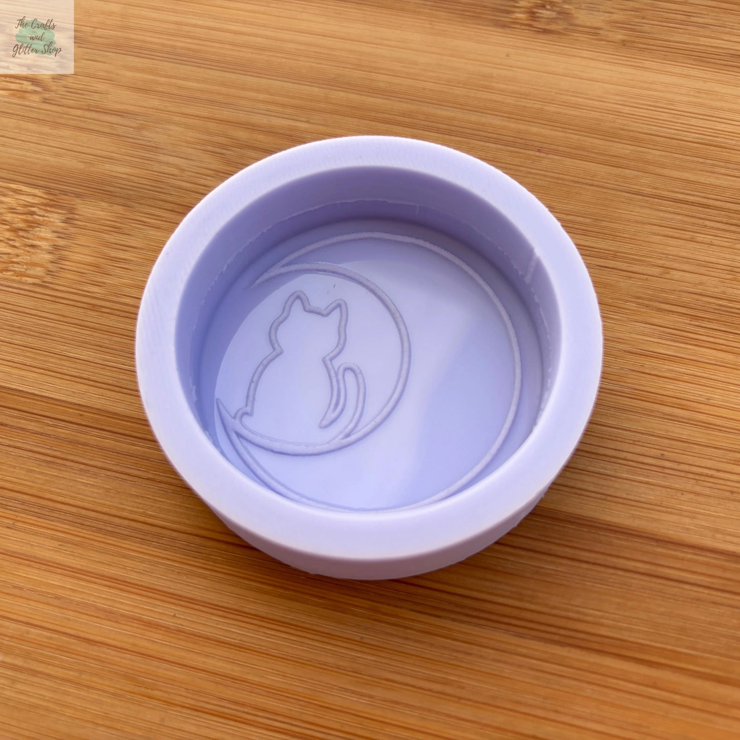 Cat on Crescent Moon Silicone Mold