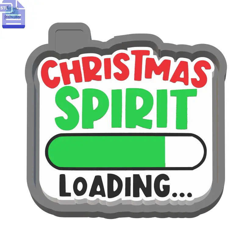 Christmas Spirit Silicone Mold Housing STL File