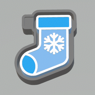 Christmas Stocking Silicone Mold Housing STL File
