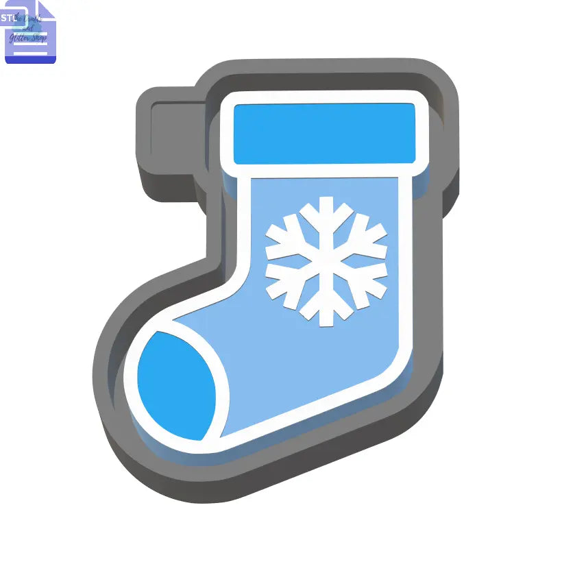 Christmas Stocking Silicone Mold Housing STL File