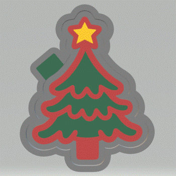 Christmas Tree Silicone Mold Housing STL File