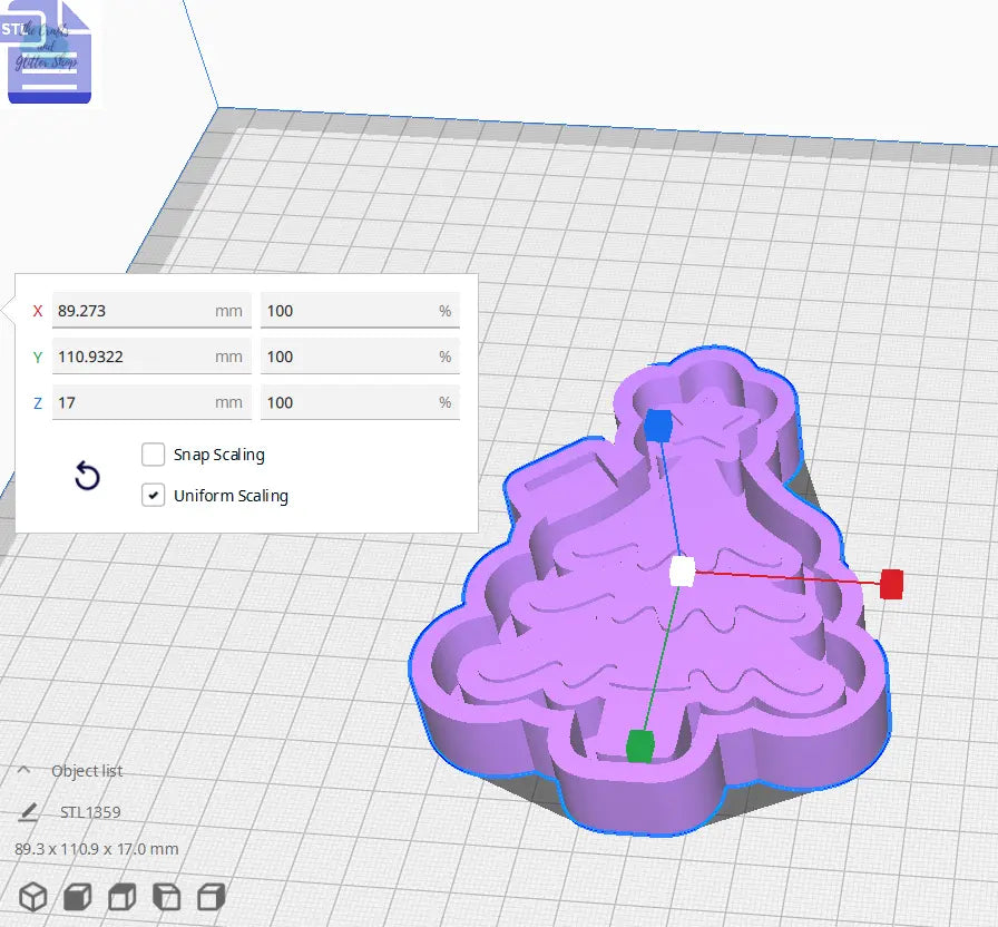 Christmas Tree Silicone Mold Housing STL File