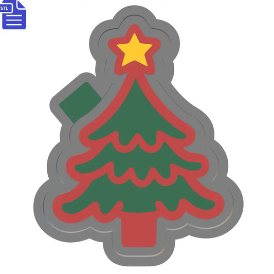 Christmas Tree Silicone Mold Housing STL File
