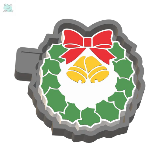 Christmas Wreath Silicone Mold Housing STL File - The Crafts and Glitter Shop