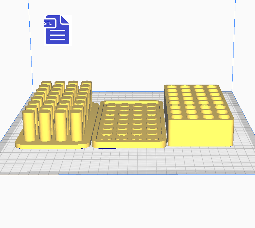 Circle Embed Tray Bath Bomb Mold STL File