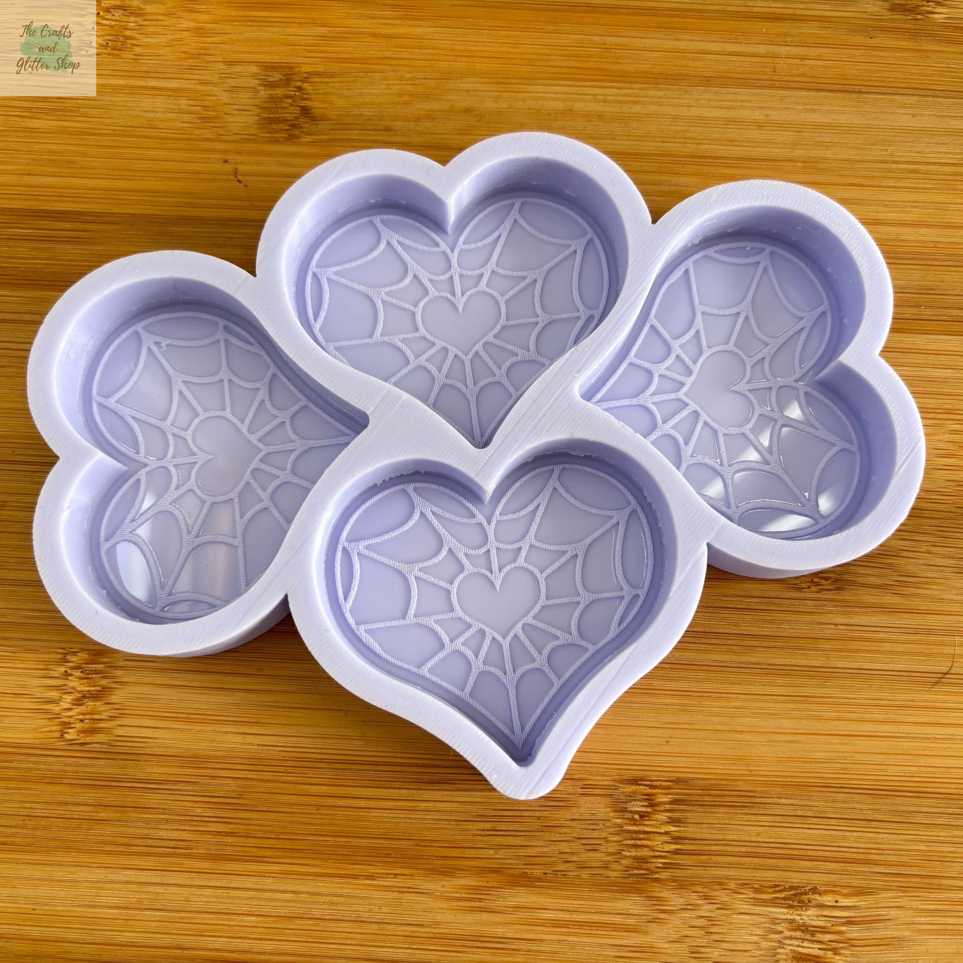 Cobweb Heart Silicone Mold