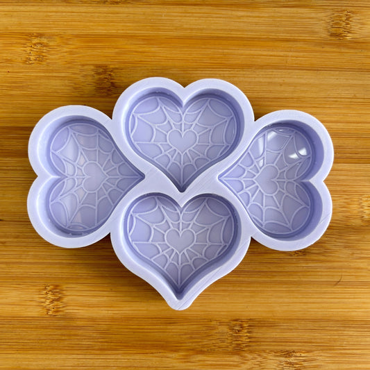 Cobweb Heart Silicone Mold - The Crafts and Glitter Shop