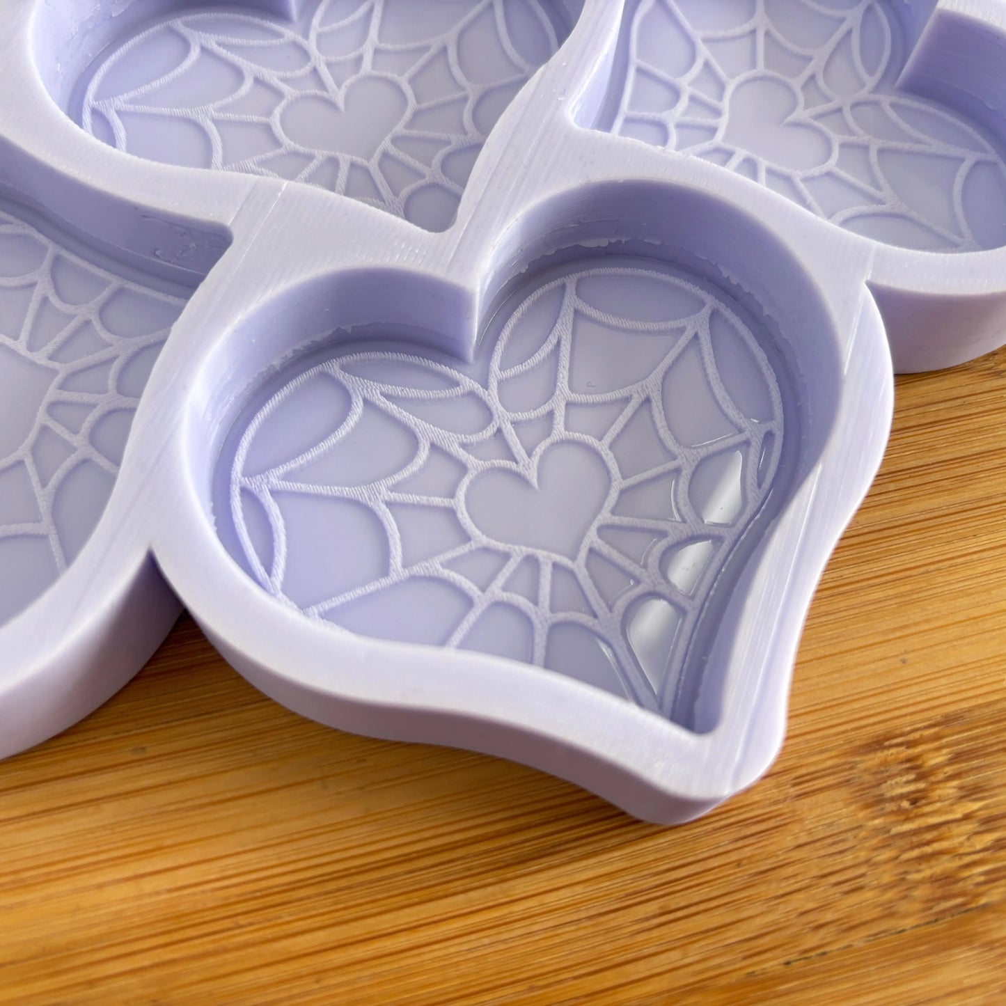 Cobweb Heart Silicone Mold - The Crafts and Glitter Shop