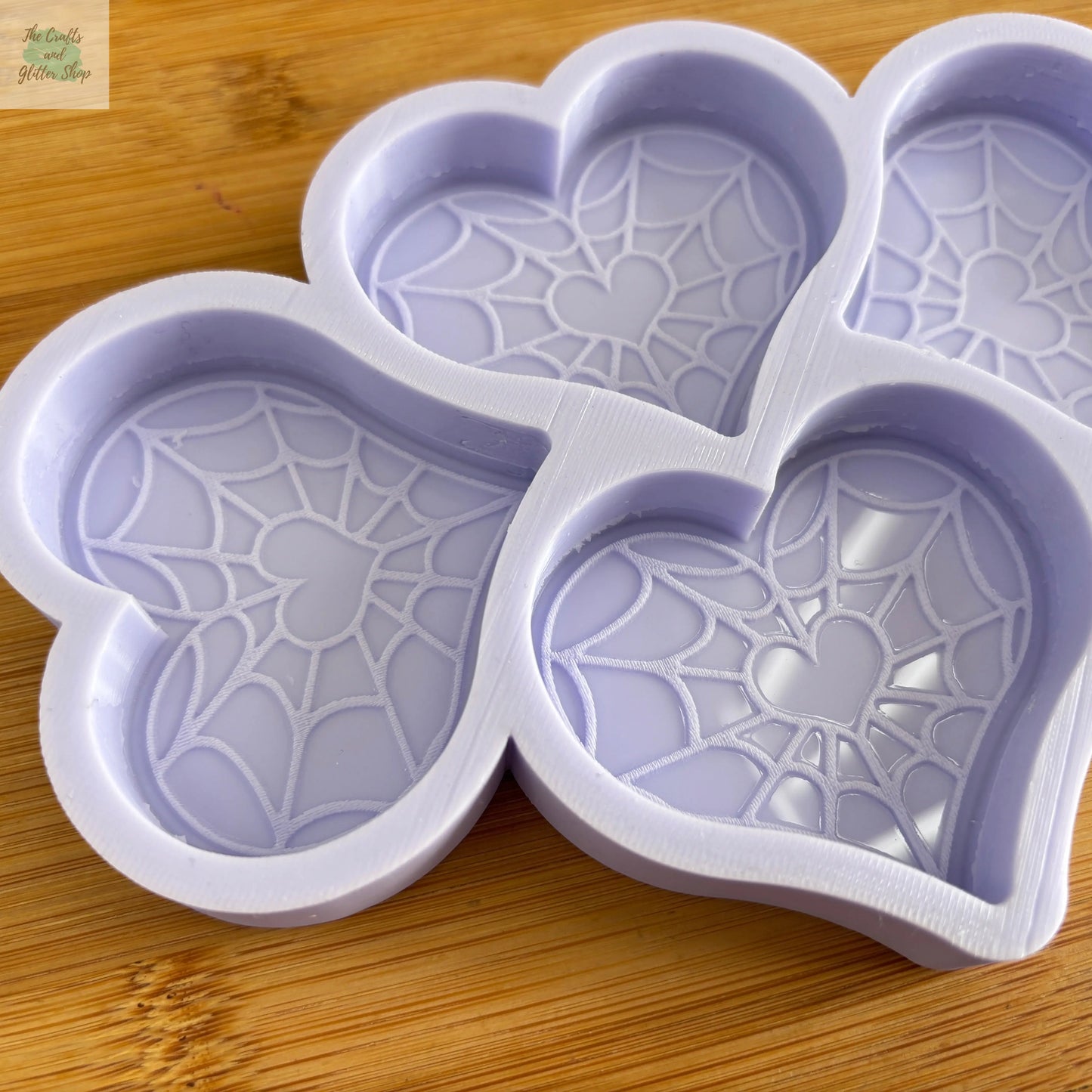 Cobweb Heart Silicone Mold - The Crafts and Glitter Shop