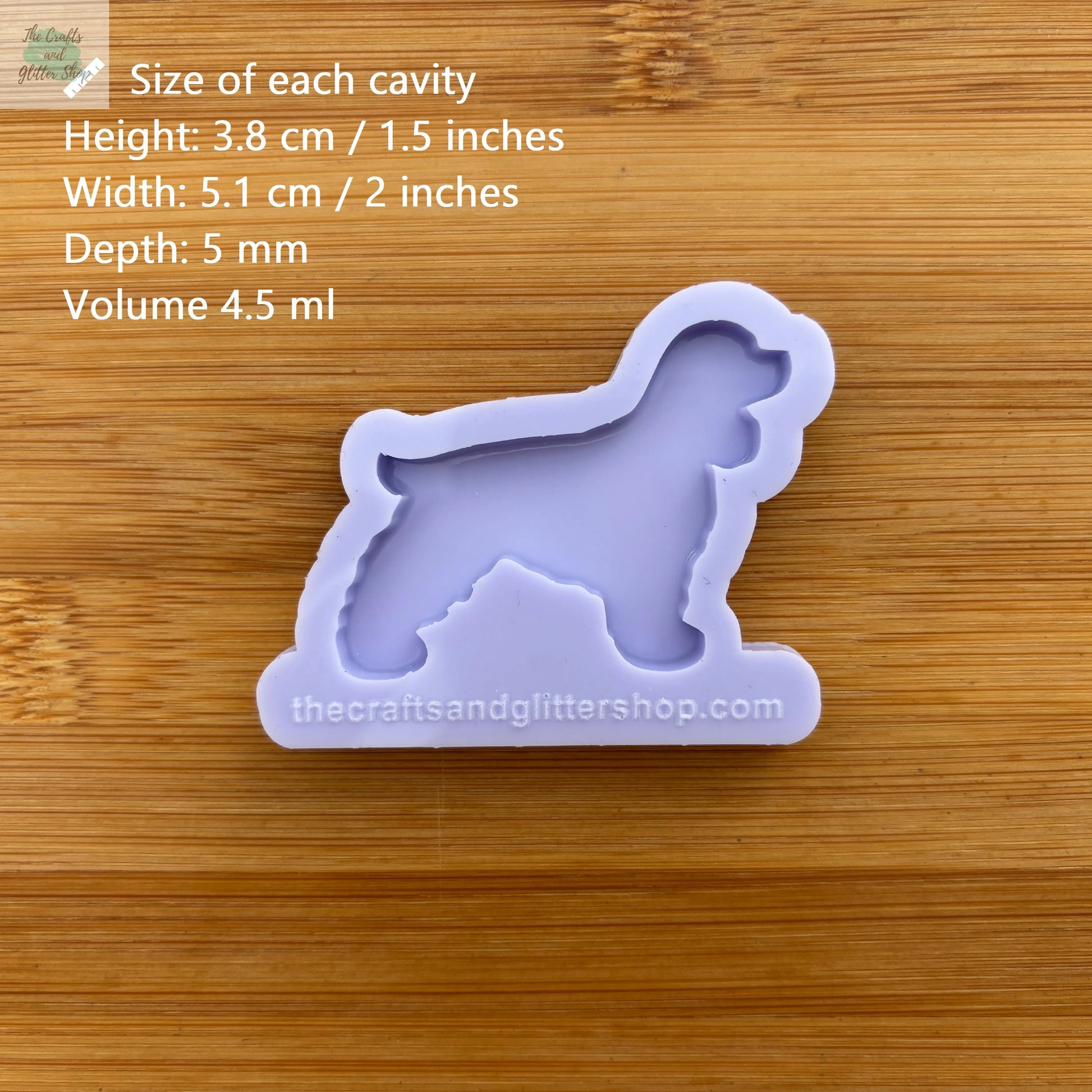 Cocker Spaniel Silicone Mold - The Crafts and Glitter Shop