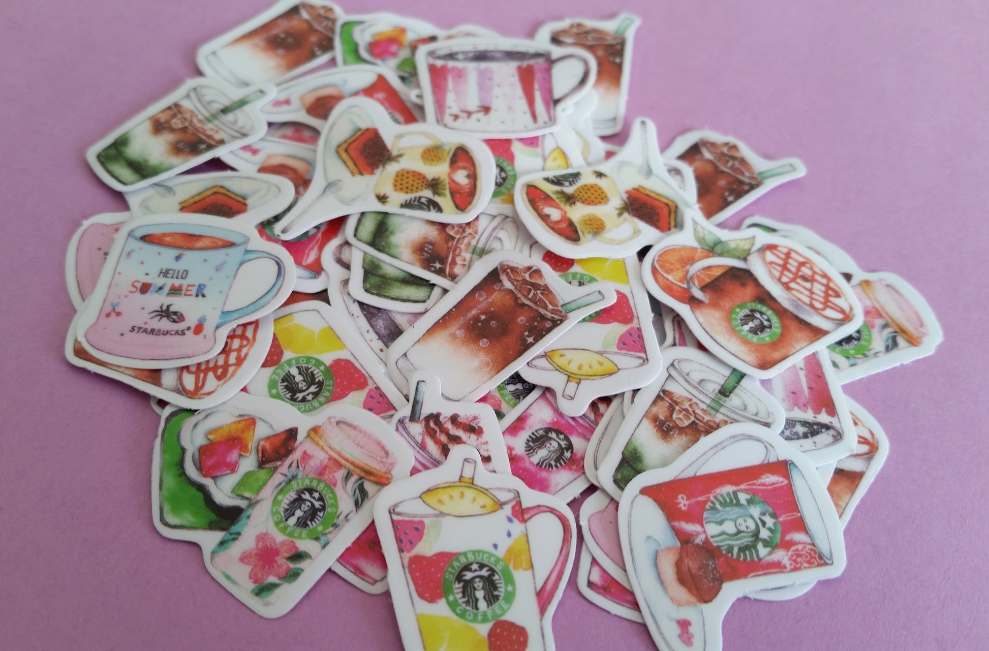 Coffee & Drinks Sticker Flakes