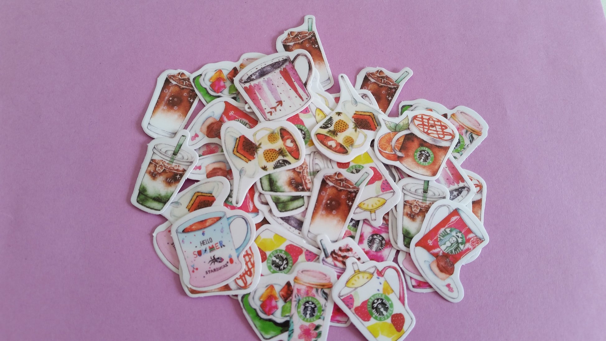 Coffee & Drinks Sticker Flakes