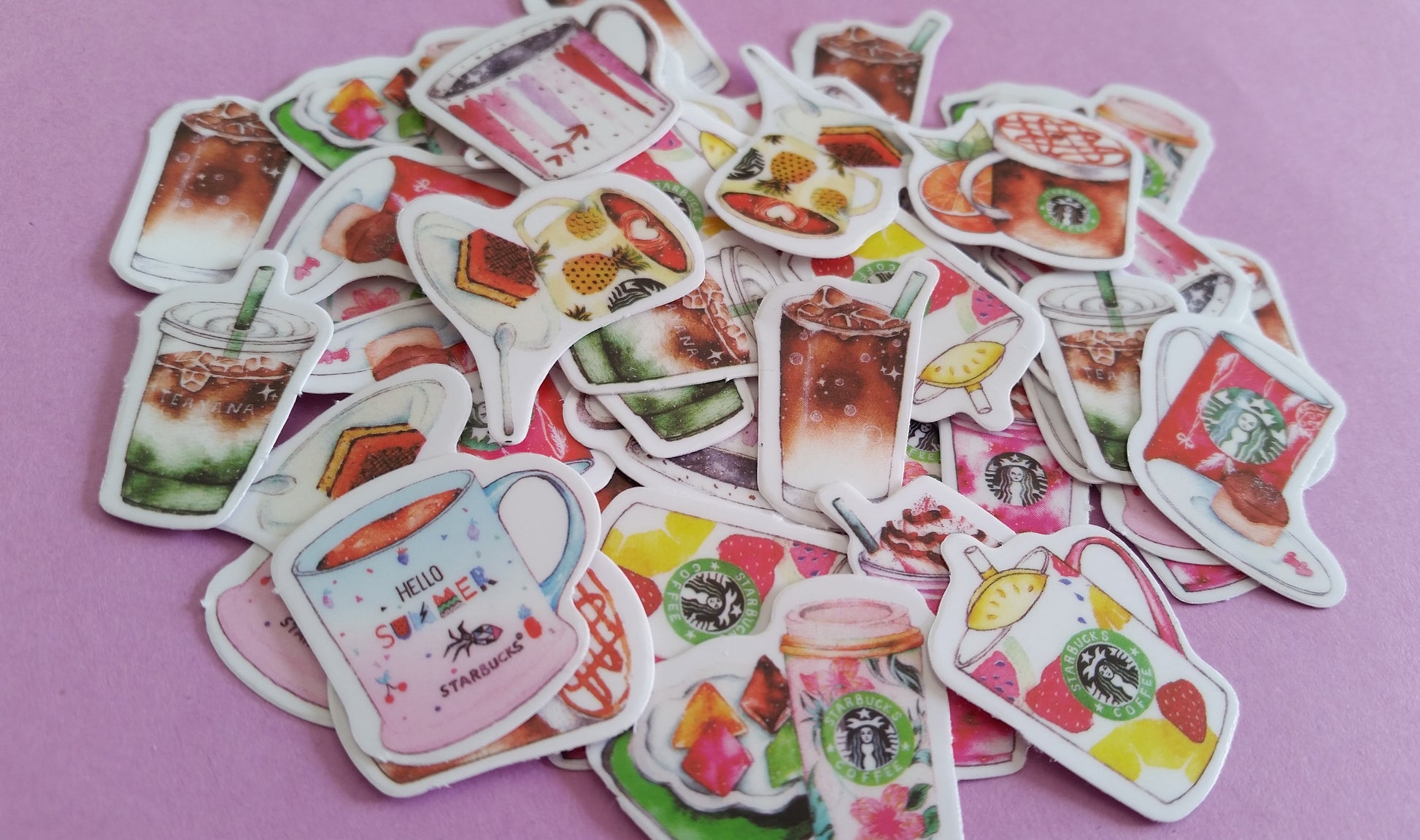 Coffee & Drinks Sticker Flakes