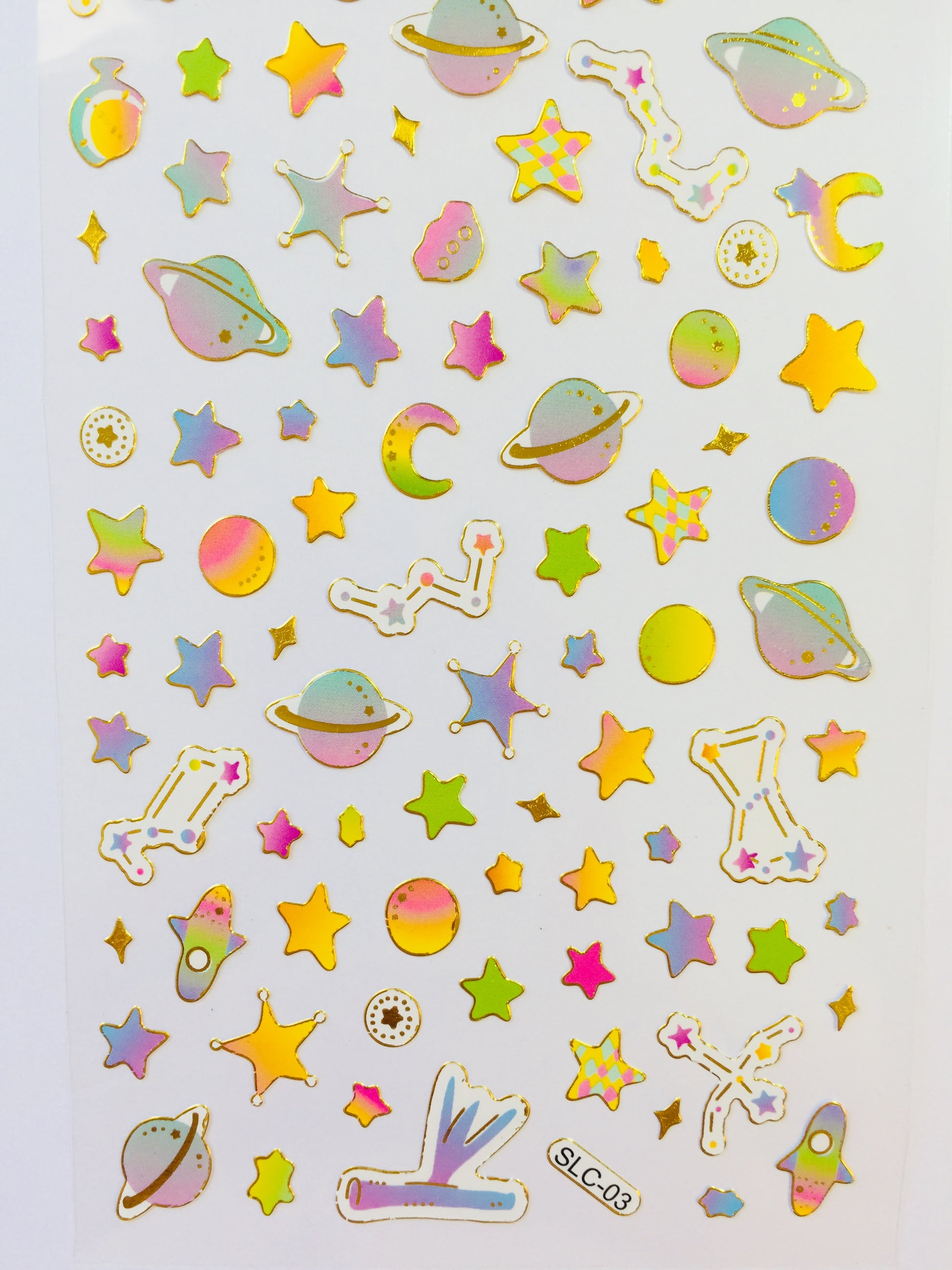 Colorful Planets Stickers Sticker Sheet