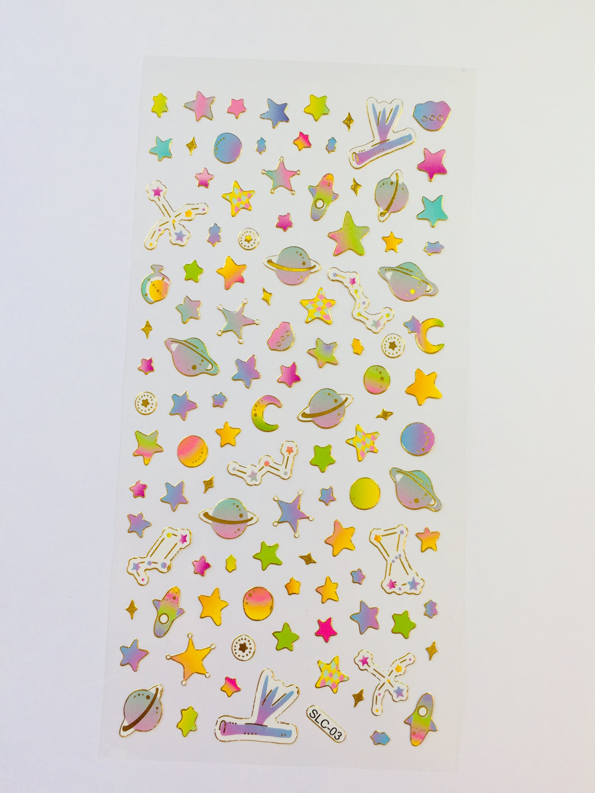 Colorful Planets Stickers Sticker Sheet