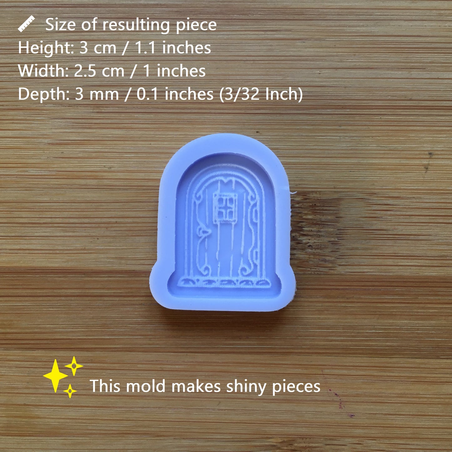Cottage Door Silicone Mold / Hobbit Fairy House Door