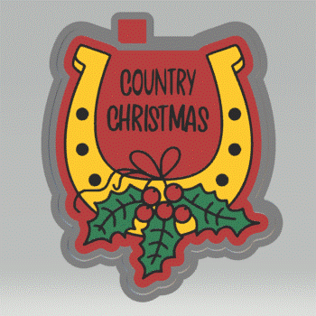 Country Christmas Silicone Mold Housing STL File