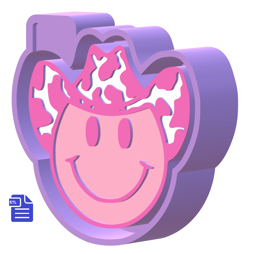 Cow Print Cow Girl Silicone Mold Housing STL File