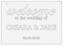 Load image into Gallery viewer, Welcome Custom Engraved Clear Acrylic Sign - for weddings, parties and events