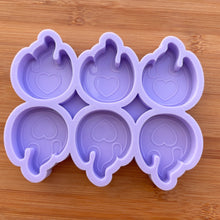 Load image into Gallery viewer, 2 inch Flame Silicone Mold