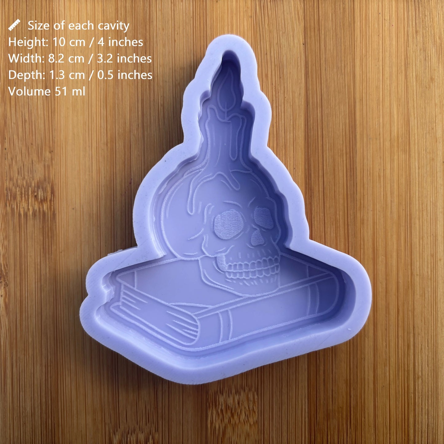 Dark Academia Skull Silicone Mold - The Crafts and Glitter Shop