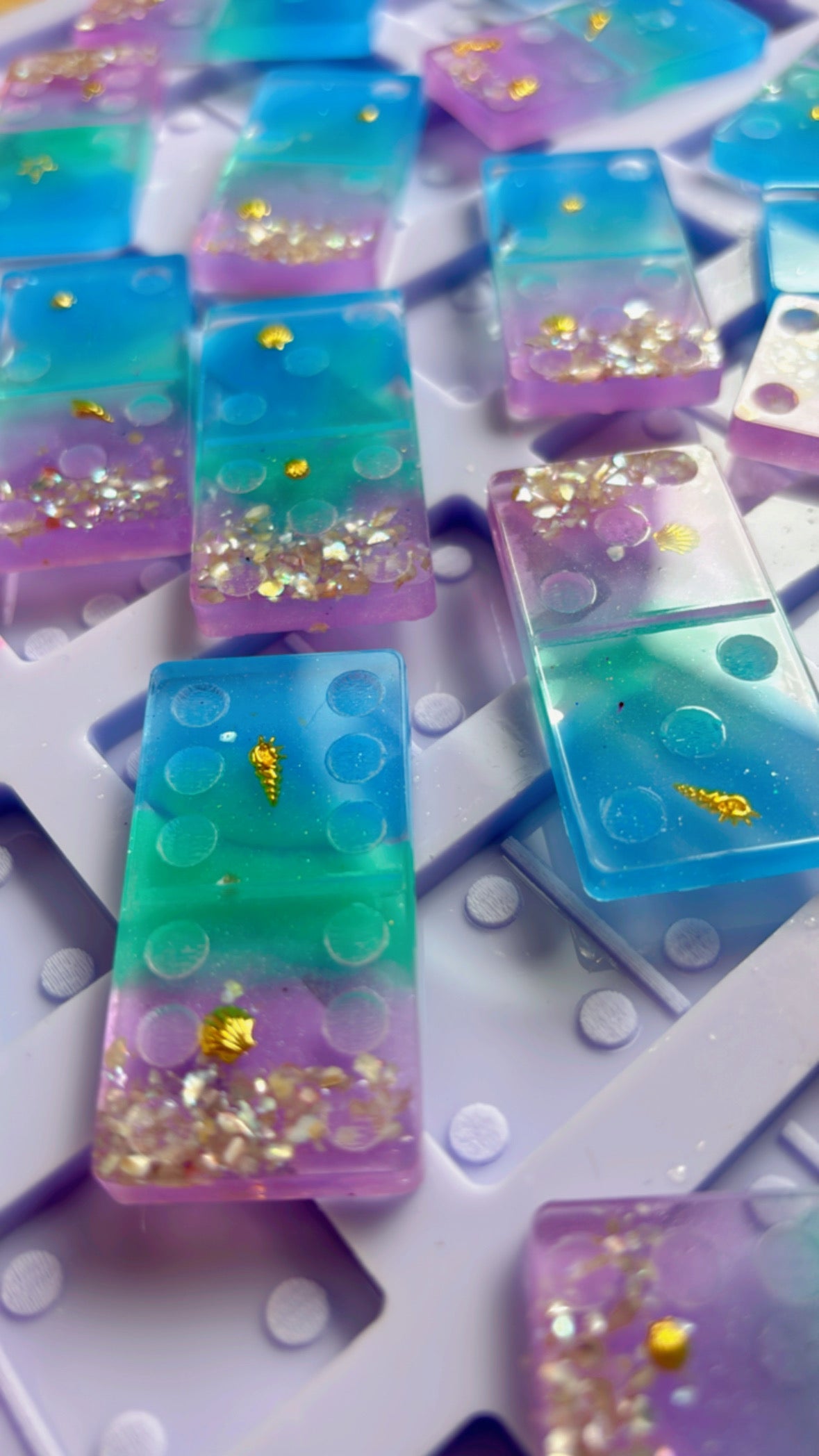 Dominoes Set Silicone Mold