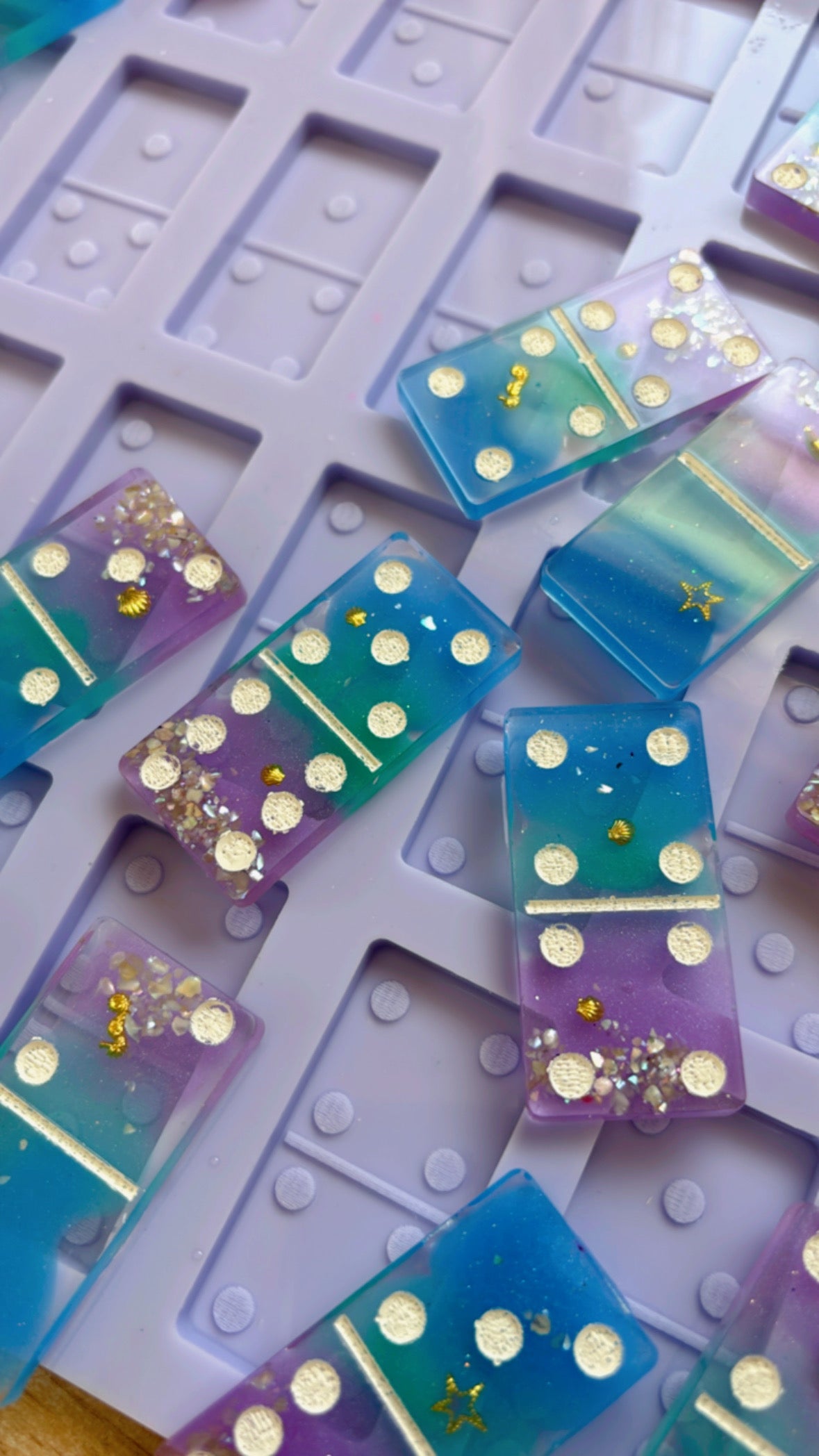 Dominoes Set Silicone Mold