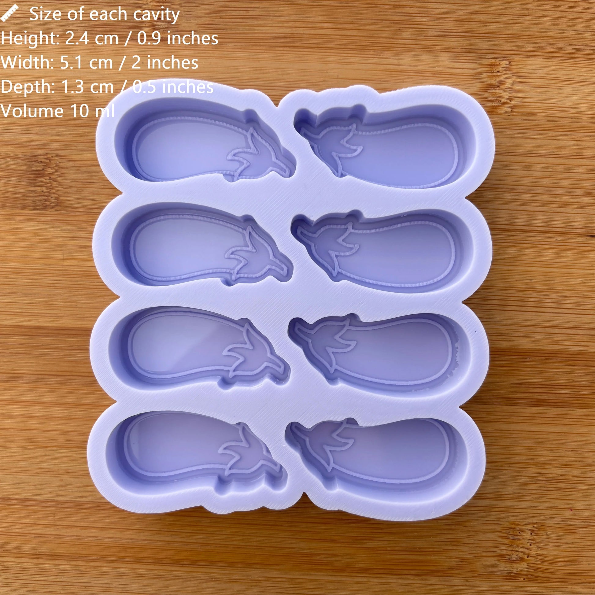 Eggplant Silicone Mold - The Crafts and Glitter Shop
