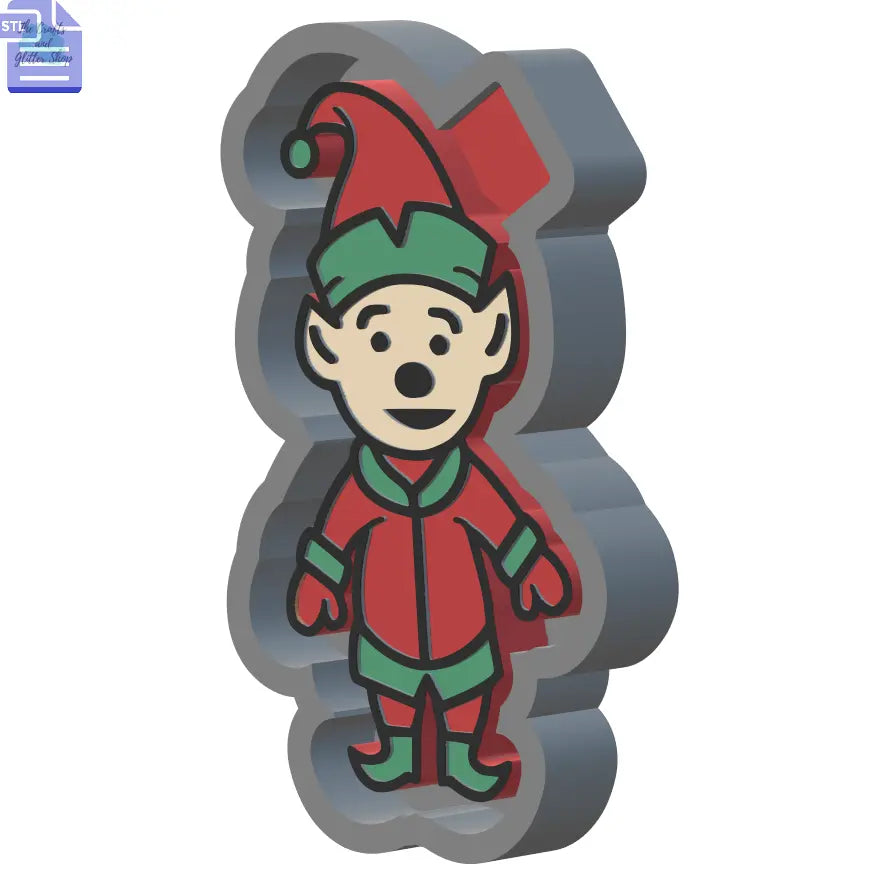 Elf Silicone Mold Housing STL File