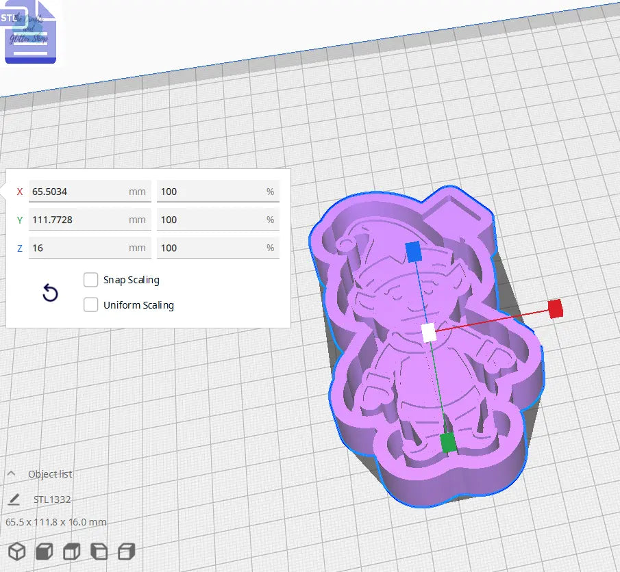 Elf Silicone Mold Housing STL File