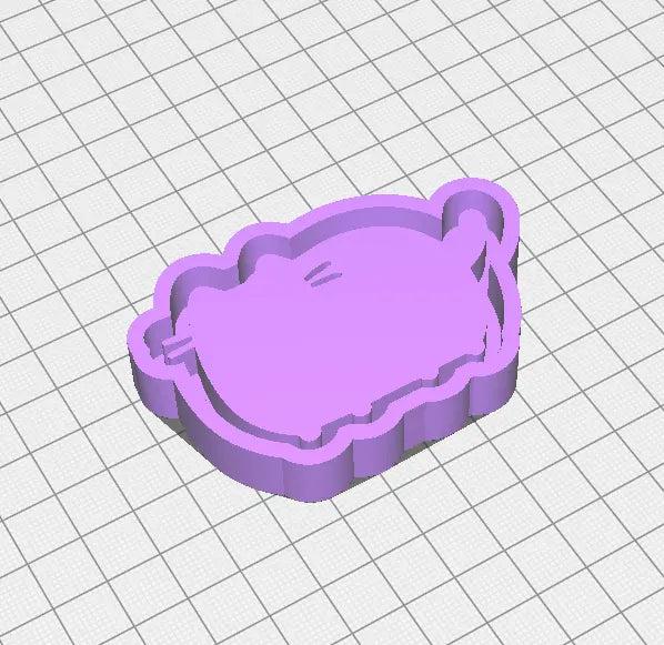 FREE SAMPLE - PUSHEEN SILICONE MOLD HOUSING STL FILE