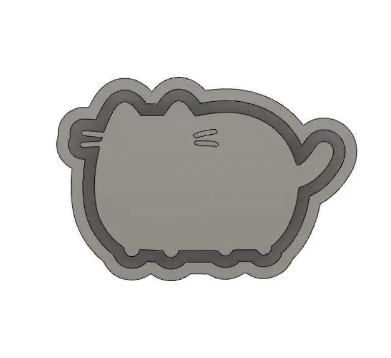 FREE SAMPLE - PUSHEEN SILICONE MOLD HOUSING STL FILE