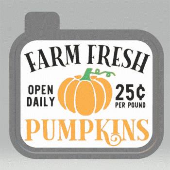 Farm Fresh Pumpkins Silicone Mold Housing STL File