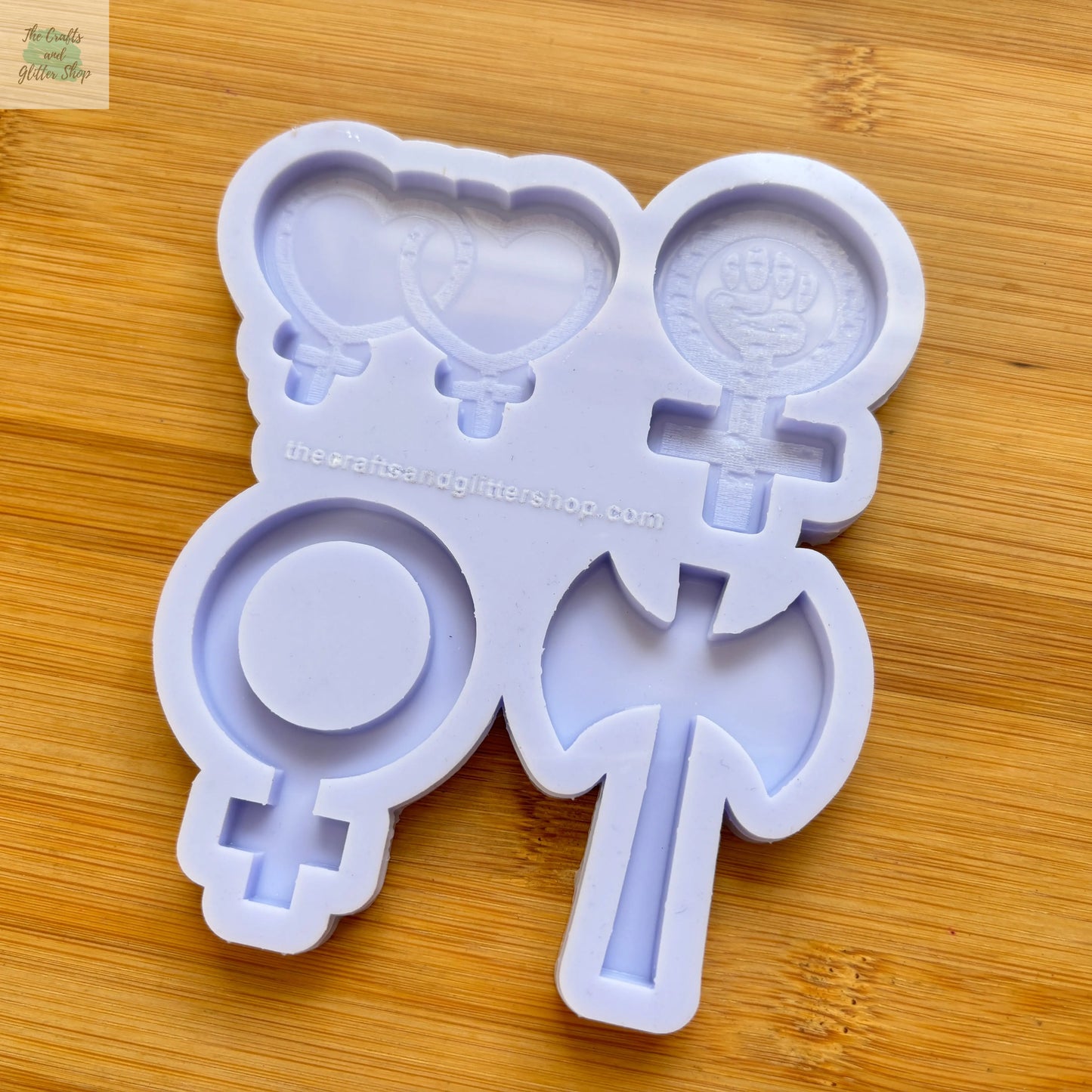Female Feminism Lesbian Gender Symbol Silicone Mold - The Crafts and Glitter Shop