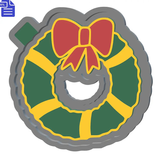 Festive Wreath Silicone Mold Housing STL File - The Crafts and Glitter Shop