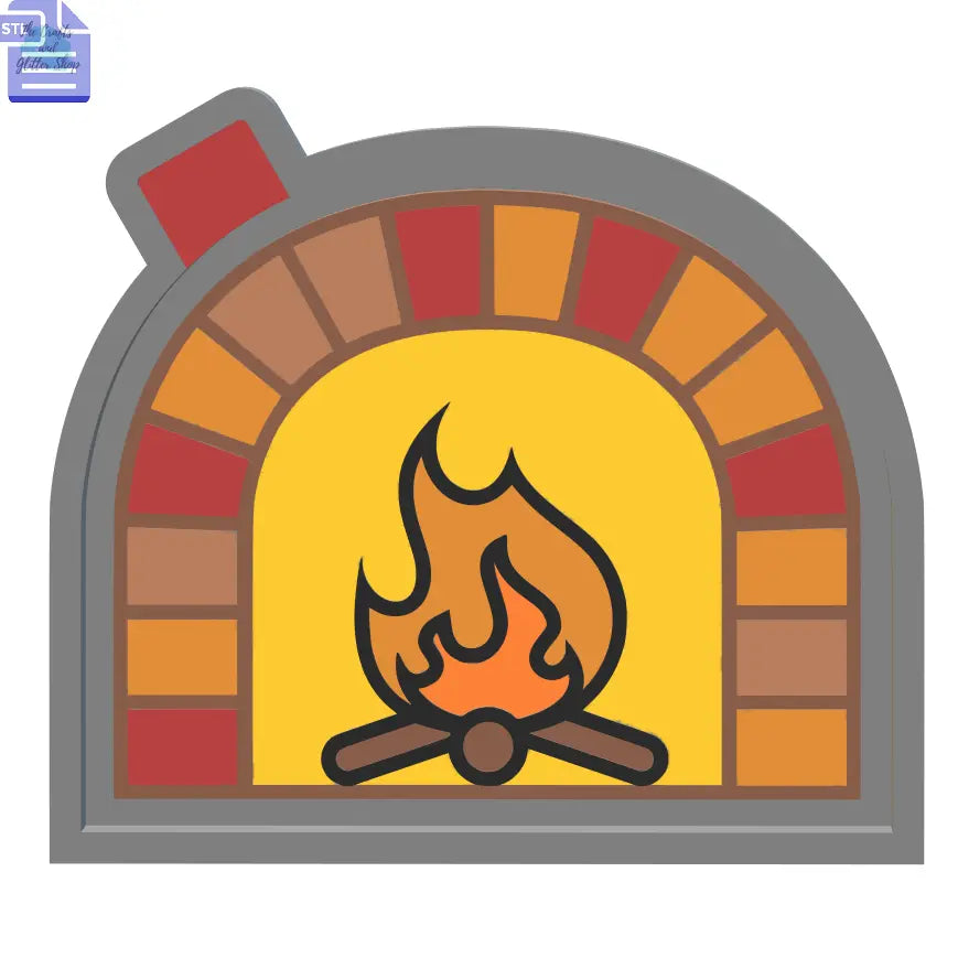 Fireplace Silicone Mold Housing STL File