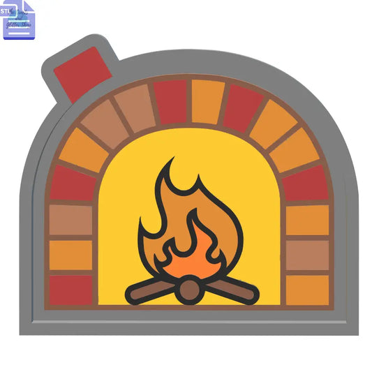 Fireplace Silicone Mold Housing STL File