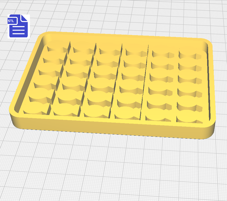 Fish Tray Silicone Mold Housing STL File