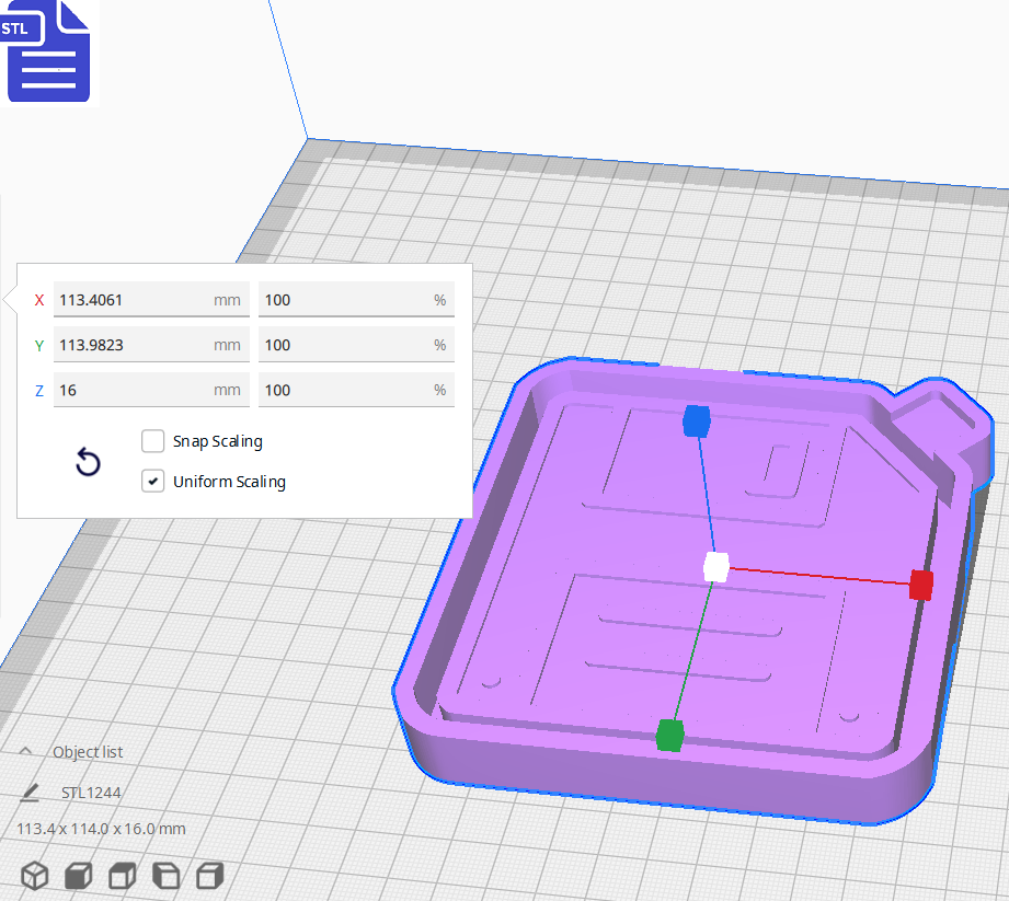 Floppy Disk Silicone Mold Housing STL File