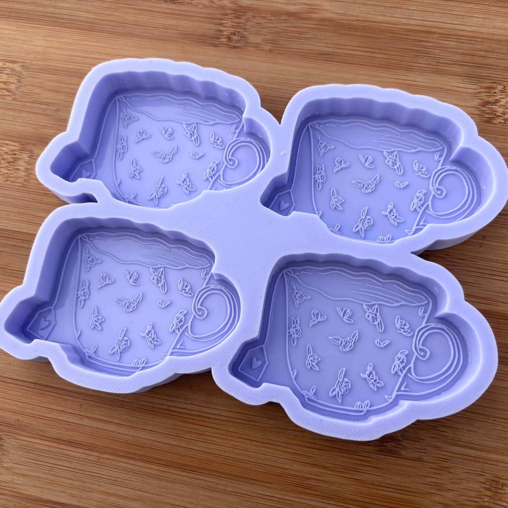 Floral Teacup Silicone Mold