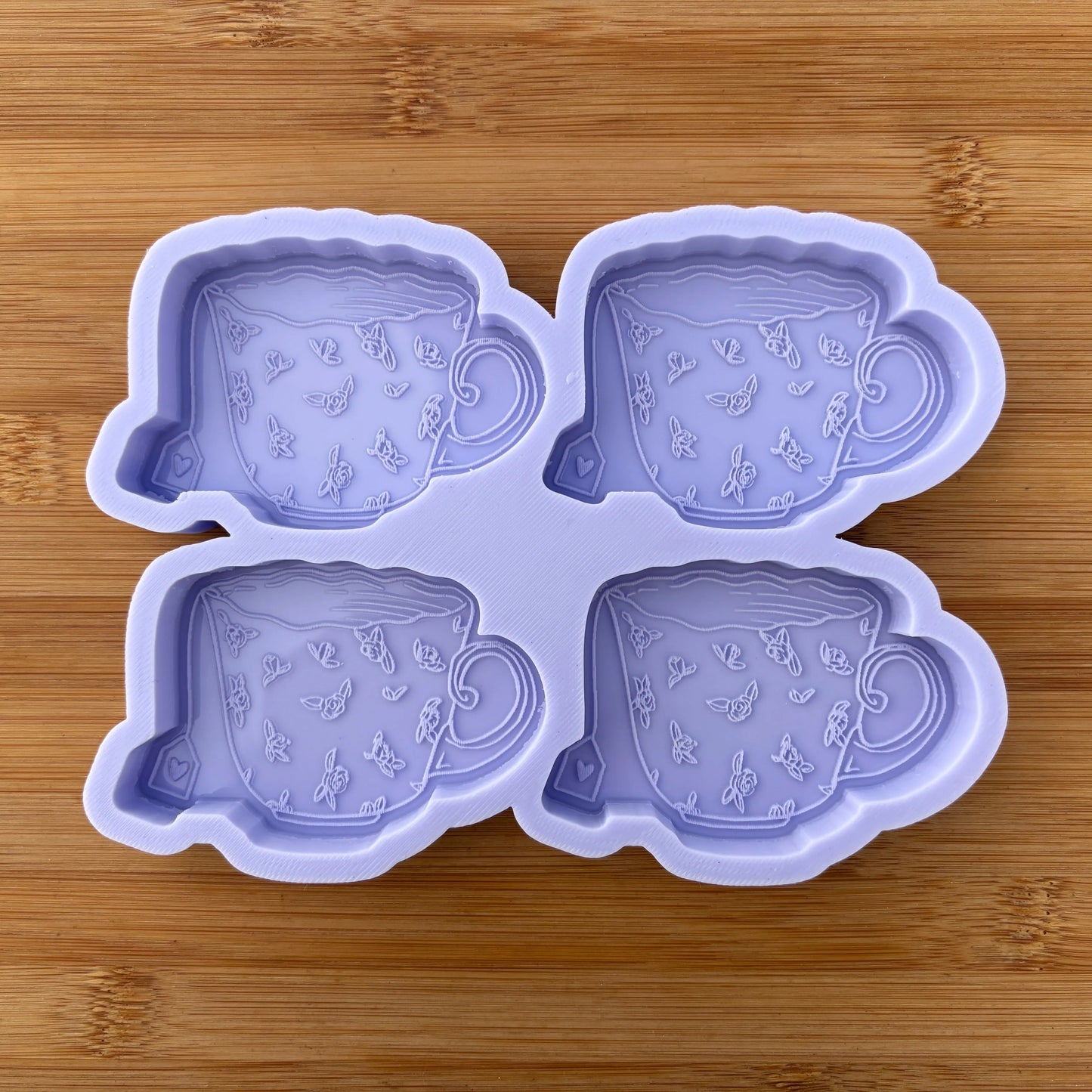 Floral Teacup Silicone Mold