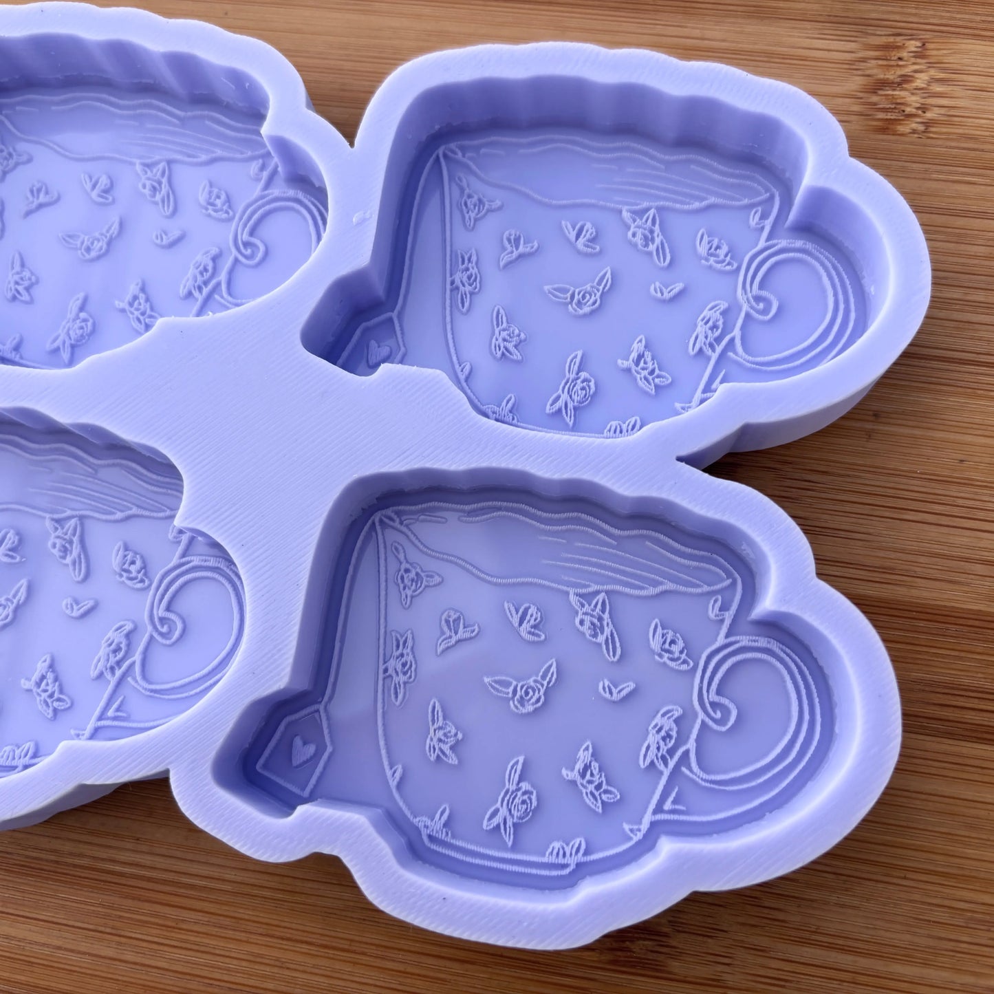 Floral Teacup Silicone Mold