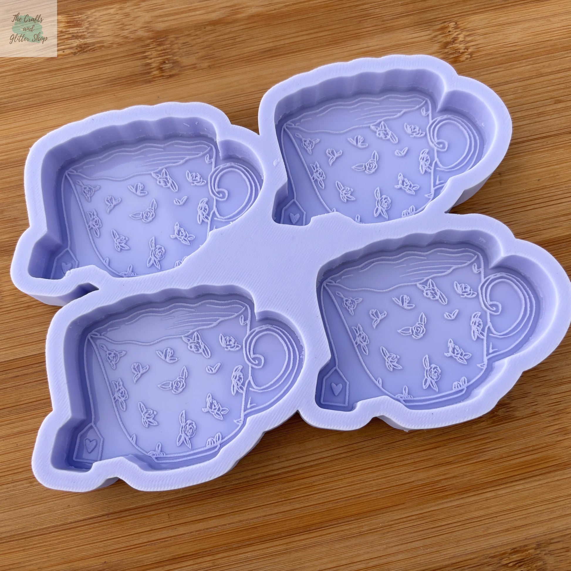 Floral Teacup Silicone Mold - The Crafts and Glitter Shop